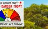 bushfire warning sign