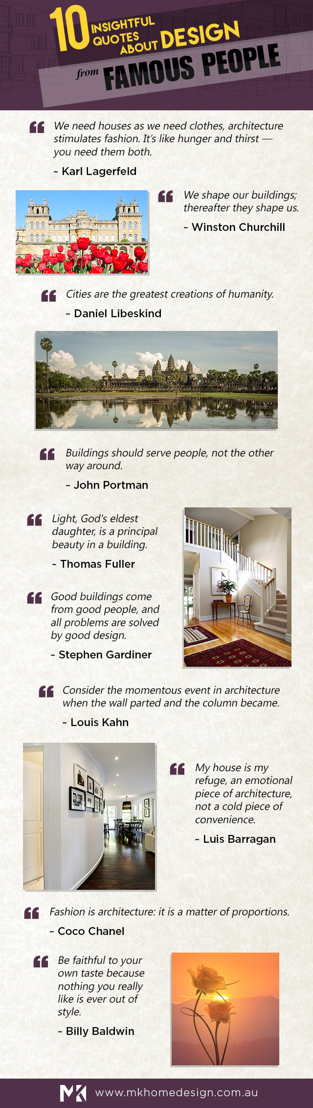 quotes about home design infographic