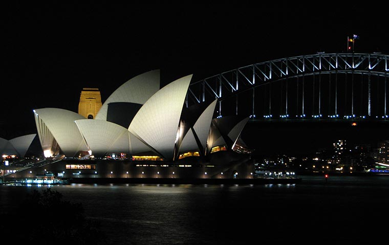 Sydney Opera House concrete shell roof