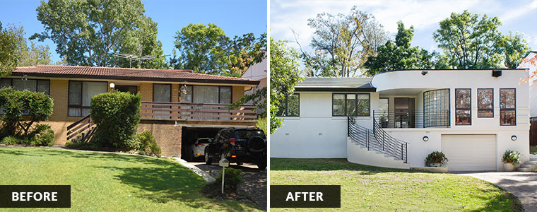 Beecroft Eco Deco property luxury home renovation before and after